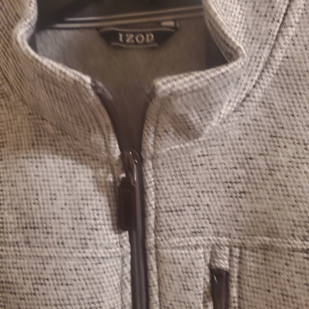 Izod Gray Textured Vest